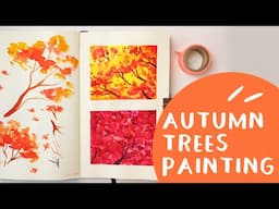 Sketch book - Paint with me - Autumn Trees