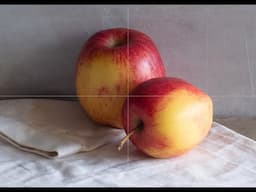 Friday Live: Apples oil painting demonstration: How to paint light and shadow in two colours