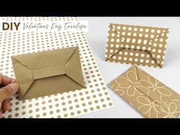 Valentine's Day Gift Ideas for Boyfriends and Girlfriends! DIY- Valentine's day card envelope💕 ✉️📨