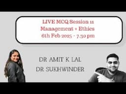 11th MCQ Live Session (Management + Ethics)