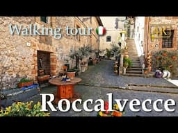 Roccalvecce (Lazio), Italy【Walking Tour】History in Subtitles - 4K