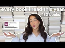 reviewing the 181 books I read in 2024 in a few sentences📖🤭 every book i read in 2024