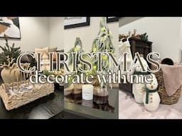 *NEW* CHRISTMAS DECORATE WITH ME 2024 | Simple and minimal Christmas decor ideas