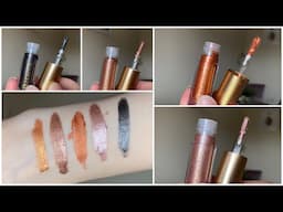 LISA ELDRIDGE LIQUID LUREX EYESHADOW SWATCHES AND COMPARISONS