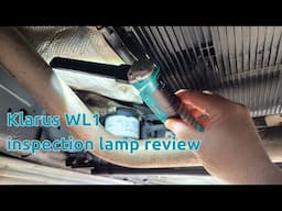 Klarus WL1 inspection lamp review. A rechargeable folding LED torch, ideal for workshop, car & DIY.