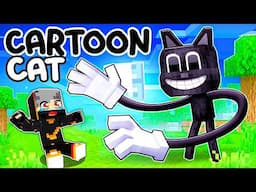 Playing as a CARTOON CAT in Minecraft! (Hindi)