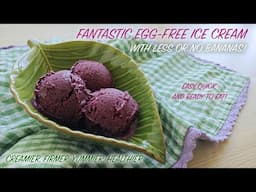 Fantastic EGG-FREE FRUIT ICE CREAM | NO bananas! | Berries 🫐🍓 and Mediterranean fruits 🍑