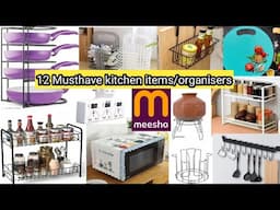 Meesho के यह १२ products हर किचन मे होने ही चाहिए musthave meesho kitchen items spacesavingorganiser