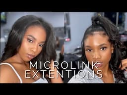 MICROLINKS ON NATURAL HAIR | MAINTENANCE & REVIEW | VLOGMAS 1