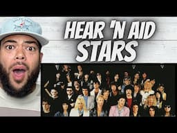 40 ROCK LEGENDS!| FIRST TIME HEARING Hear N' Aid  - Stars REACTION