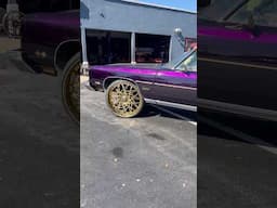 Candy Purple 73 Chevy Vert on Gold 28” Forgiatos