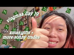 xmas gifts and more sonny trades | vlogmas day 19 ｡･:*:･ﾟ