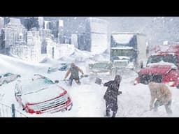 Canada Buried in Snow! Ontario Paralyzed by Massive Snowstorm, People Trapped