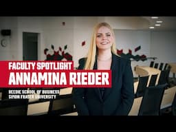 Faculty Spotlight: Annamina Rieder