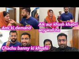 Chachu banny ki khushi || Aik aur khush khabri || Ami ki demand || Alishba Amir Daily Vlog