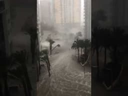 Tornado tries to form in Downtown Miami during Hurricane Irma