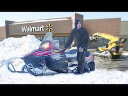 Fixing $600 Snowmobile in Walmart Parking Lot (with Walmart tools)