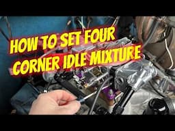 How to Set Four Corner Idle Mixture Screws on a Holley Carburetor