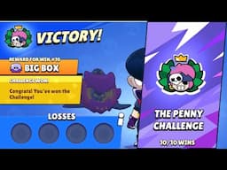 Brawl Stars: 10-0 Penny Challenge Last Game (Unlocking new Penny icon & emote)