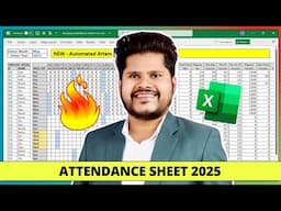 Automated 🔥 attendance sheet in excel (download template) | Attendance sheet