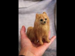 Needle felted dog sculptures 🐩