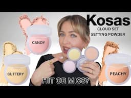 Kosas Cloud Set Baked Pink, Yellow, Peach setting powder review #kosas #pink #settingpowder