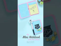 🖊️📒 How to make a DIY notebook with a matching pencil topper #diynotebook #penciltopper #craft