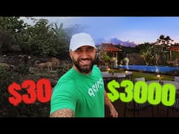 $30 vs $3000 Villa in Bali