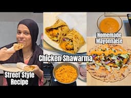 Gehu Ke Paratha Se Banao Healthy Easy Tasty Chicken Shawarma With Homemade Mayonnaise Afroz Kitchen