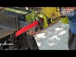 Ryobi ONE+ HP 18V Recip Saw PSBRS01B Demo Video