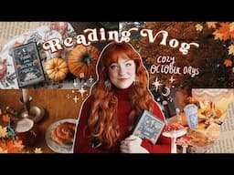 Cozy October Days Reading Vlog 🍁⋆｡˚☾⋆☕️ fall home decor haul, witchy & mystery books, journaling