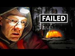 Hot Tent Camping in EXTREME COLD Temperatures... Or Not? | FAILED!