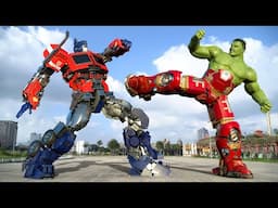 Epic Battle Dark Of The Moon - Optimus Prime vs Hulk Full Movie | Paramount Pictures [HD]