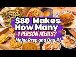 Part 1 - How Many Meals For One Can $80 Make? + Pantry Restock | Extreme Grocery Budget Challenge