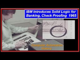 IBM 1965 Announcement Electronic Inscriber Banking Doc Proofing model 1260 MICR computers finance