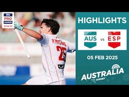 FIH Hockey Pro League 2024-25 Highlights: Australia vs Spain (M) | Match 1