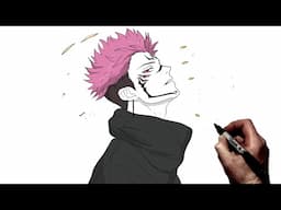 How To Draw Sukuna | Step By Step | JJK