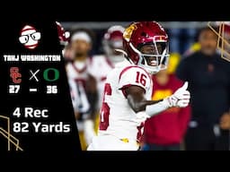 Tahj Washington (USC WR) All Targets vs Oregon (2023)