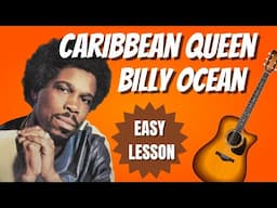 How to play "Caribbean Queen (No More Love on the Run)" by Billy Ocean on acoustic guitar