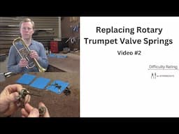 How To Replace Rotary Trumpet Valve Springs: video #2