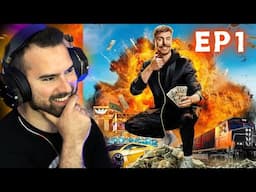 @MrBeastBEAST GAMES ep1 is BRUTAL! Win $5,000,000 | First Time Watching Reaction #beastgames