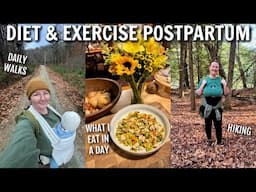 VLOG | caring for my postpartum body | diet, exercise & bounce back culture