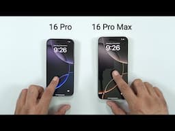 iPhone 16 Pro vs iPhone 16 Pro Max - SPEED TEST