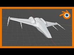 Easy Low Poly 3D Space Ship Game Asset in Blender! - Make Your Own 3D!