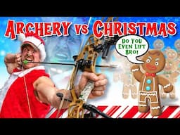 ARCHERY VS CHRISTMAS Slo-Mo Demolition 🤯