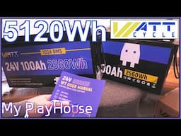 2 x WattCycle 24V 100Ah LiFePO4 Batteries for My PlayHouse - 1457