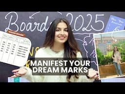 Board Exams Manifestation 2025 🔥 This is how i scored 98% 😱💯 Vision Board for Students ✅ MUST WATCH