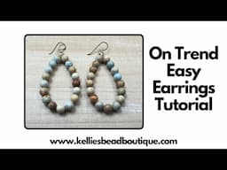 On Trend 2025 Earrings! | So simple even a beginner can make these.