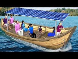 Solar Electric Boat Yatra Holiday Trip Indian Jugaad Hindi Kahaniya Hindi Moral Stories Comedy Video