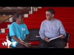 Herbie Hancock and Karen Manbulloo read "Moli det Bigibigi"